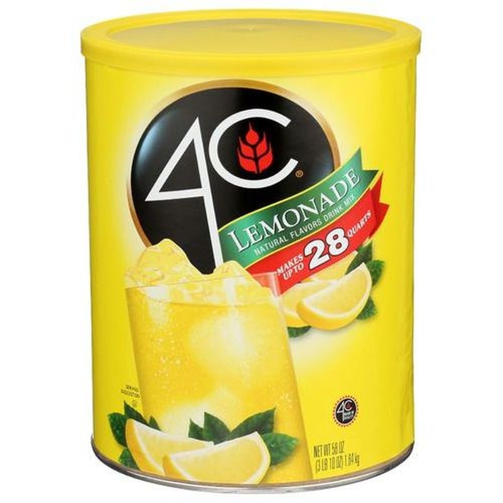 4C Foods Lemonade Drink Mix, 58 Fluid Ounce -- 6 per case