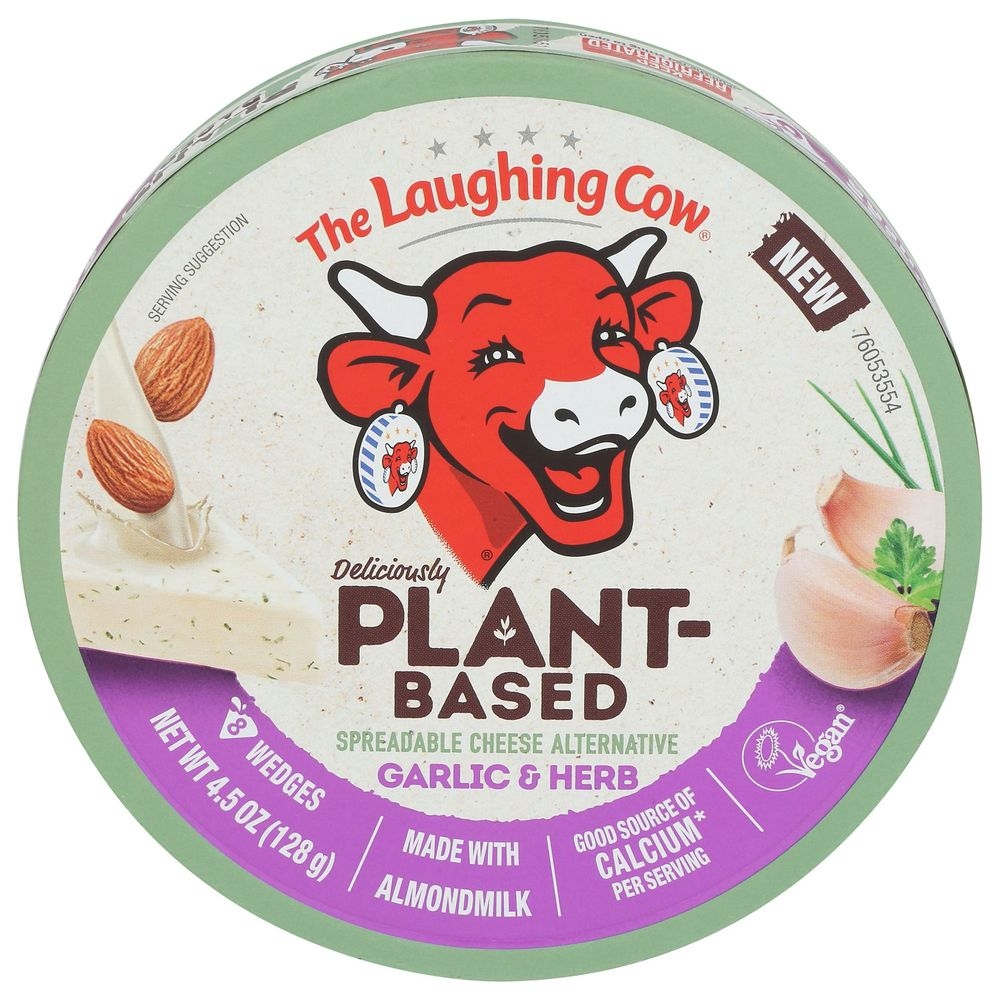 The Laughing Cow Plant-based Garlic and Herb Cheese, 4.5 Ounce -- 8 per case