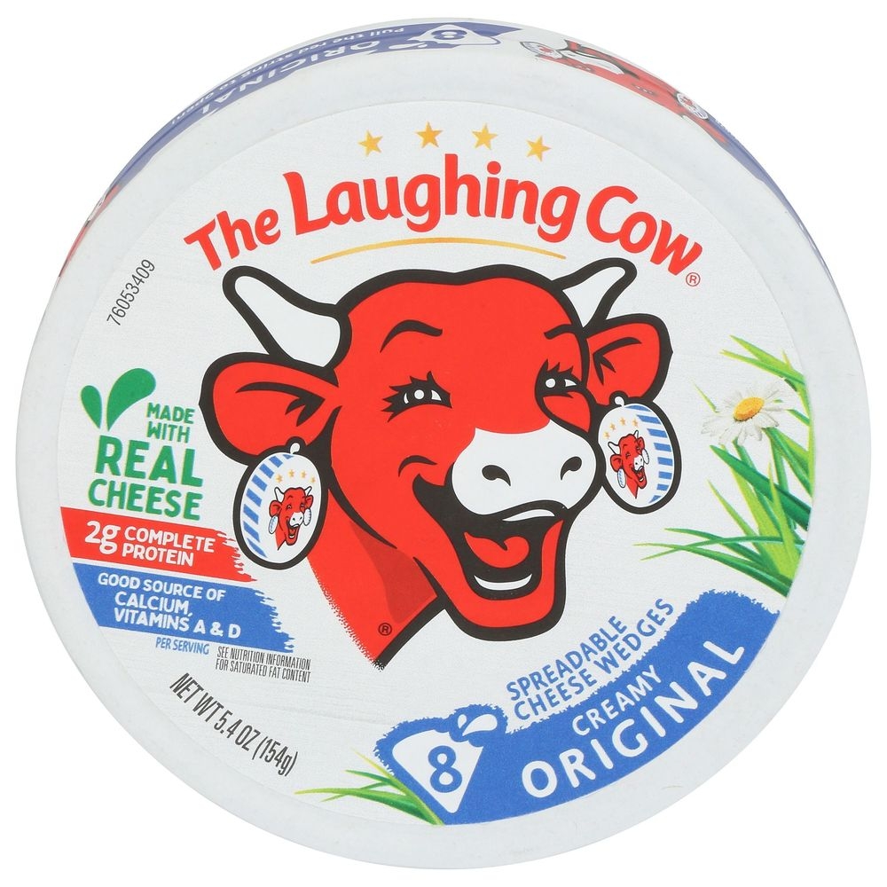 The Laughing Cow Creamy Original Spreadable Cheese Wedge, 5.4 Ounce -- 12 per case