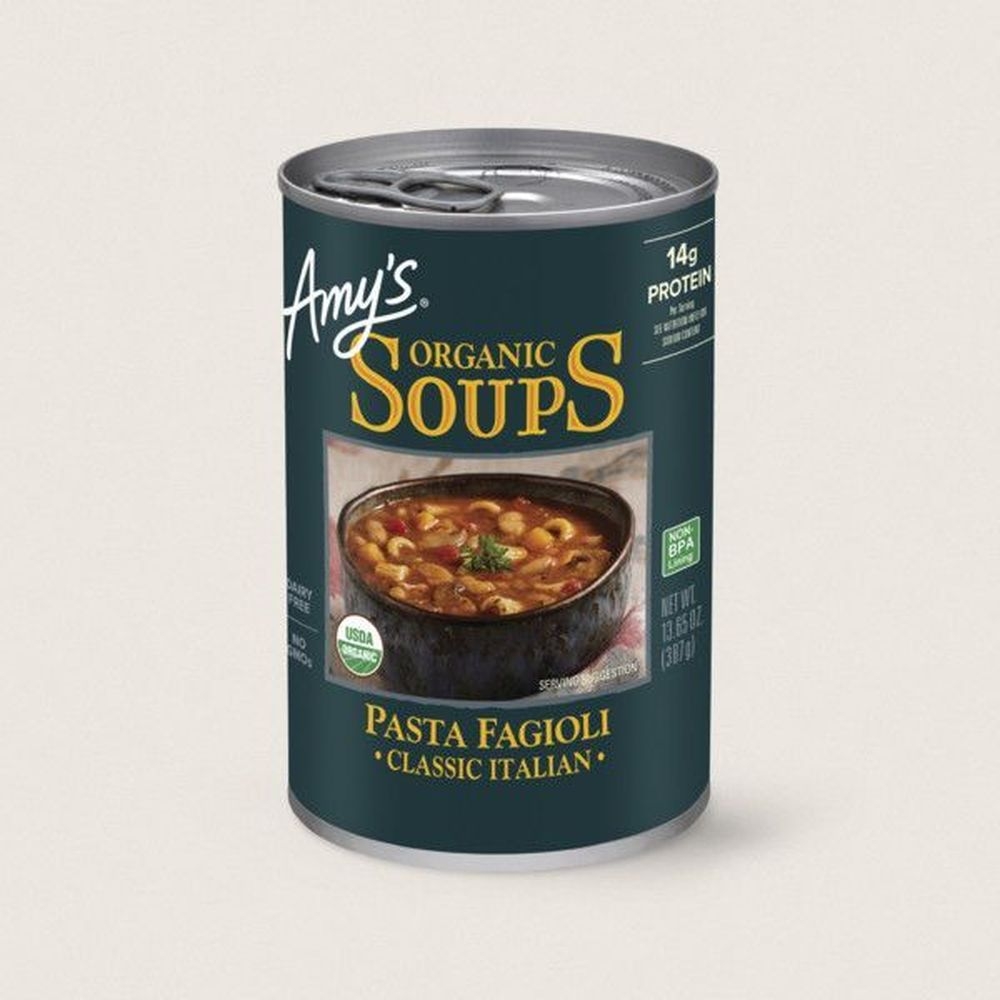Amys Organic Pasta Fagioli Classic Italian Soup, 13.65 Fluid Ounce -- 12 per case