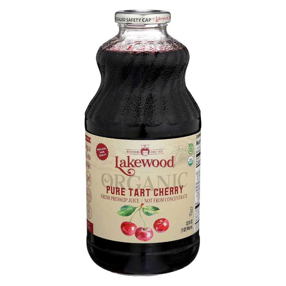 Lakewood Organic Pure Tart Cherry Juice, 32 Fluid Ounce -- 6 per case