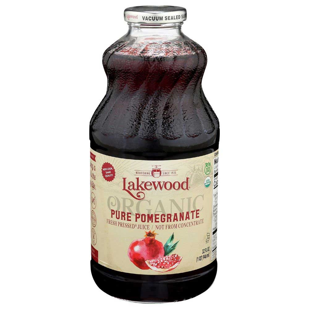 Lakewood Organic Pure Pomegranate Juice, 32 Fluid Ounce -- 6 per case