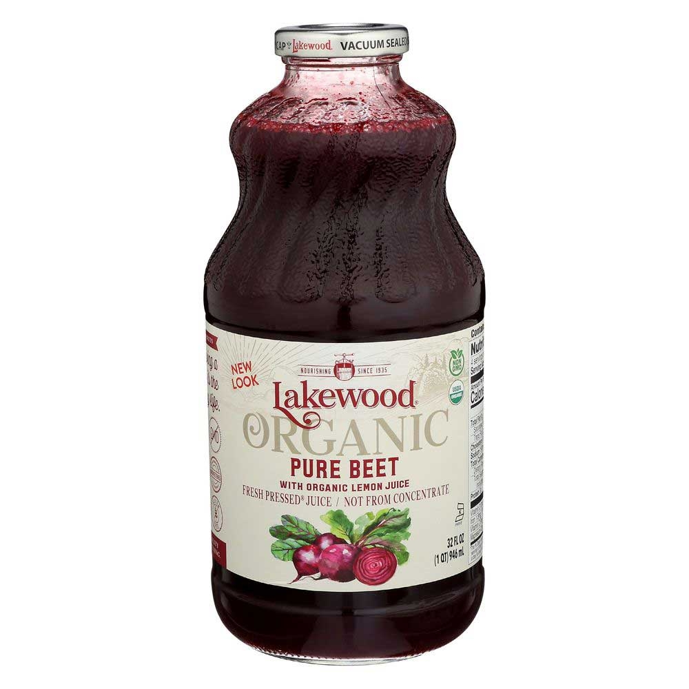 Lakewood Organic Pure Beet Juice, 32 Fluid Ounce -- 6 per case