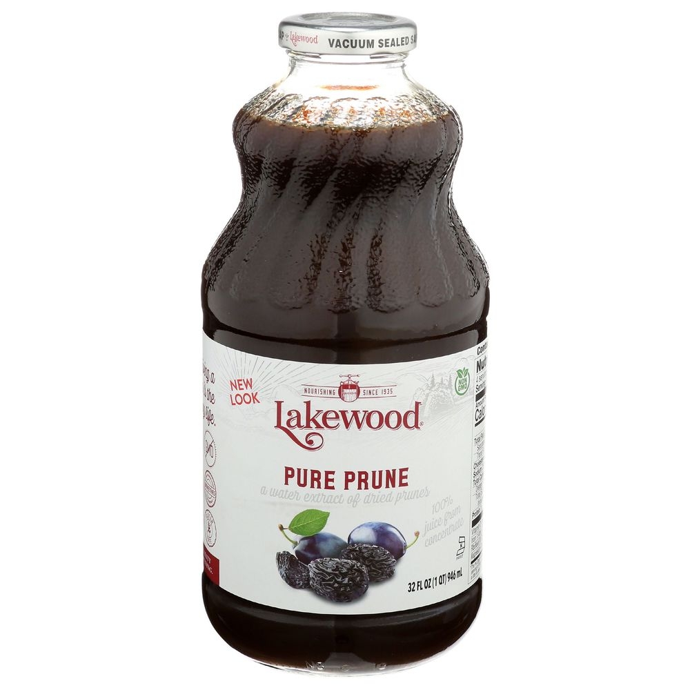 Lakewood Pure Prune Juice, 32 Fluid Ounce -- 6 per case