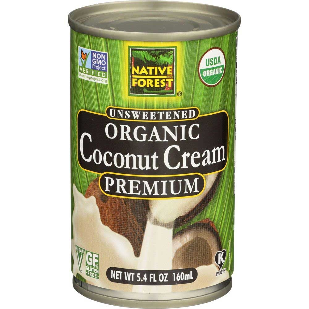 Native Forest Premium Organic Unsweetened Coconut Cream, 5.4 Fluid Ounce -- 12 per case