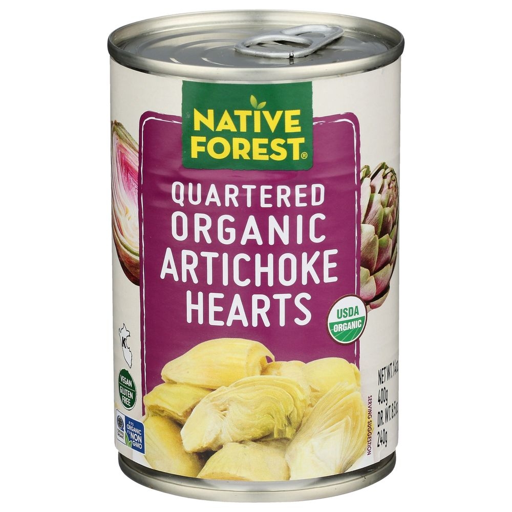Native Forest Organic Quartered Artichoke Hearts, 14 Ounce -- 6 per case
