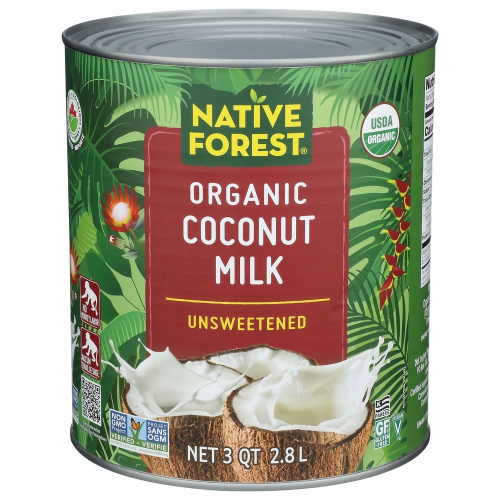 Native Forest Organic Unsweetened Coconut Milk, 3 Quart -- 6 per case