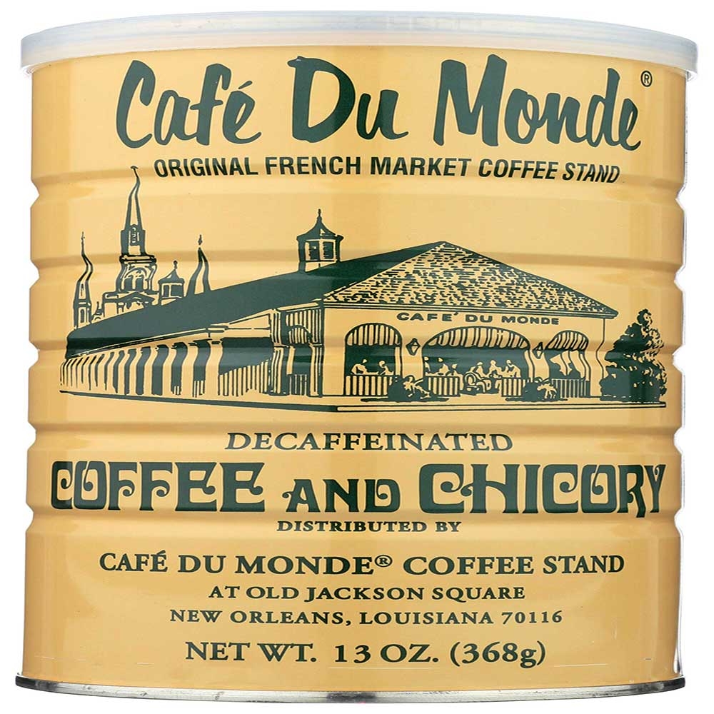Cafe Du Monde Decaffeinated Coffee N Chicory, 13 Ounce -- 12 per case