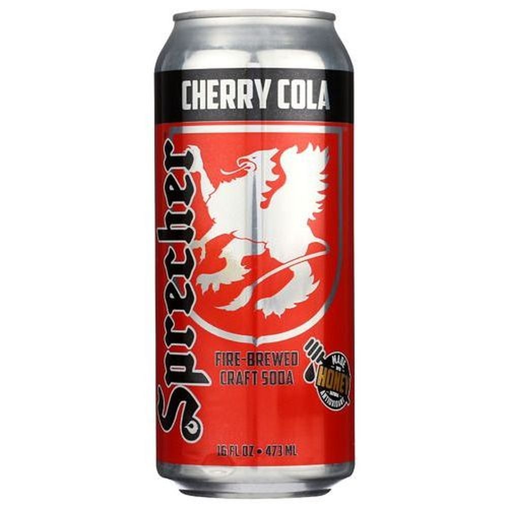 Sprecher Cherry Cola Soda, 16 Fluid Ounce -- 12 per case