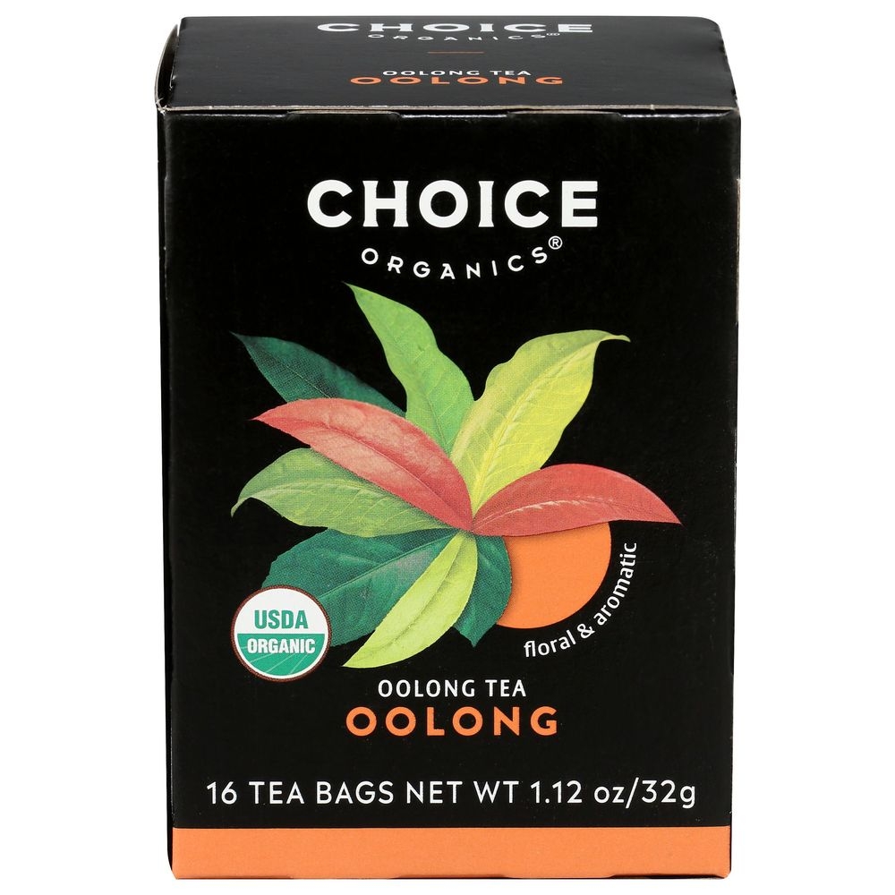 Choice Organic Oolong Tea, 16 tea bags -- 6 per case