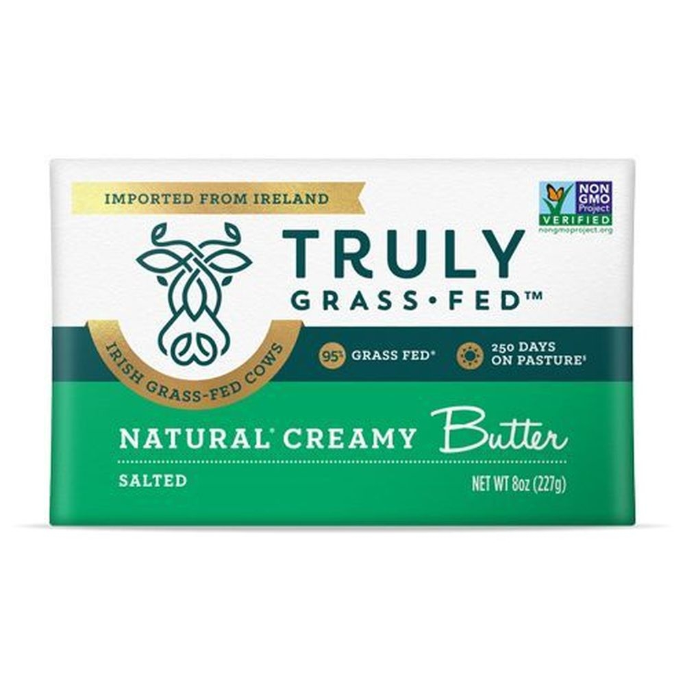 Truly Grass Fed Natural Creamy Salted Butter, 16 Ounce -- 10 per case