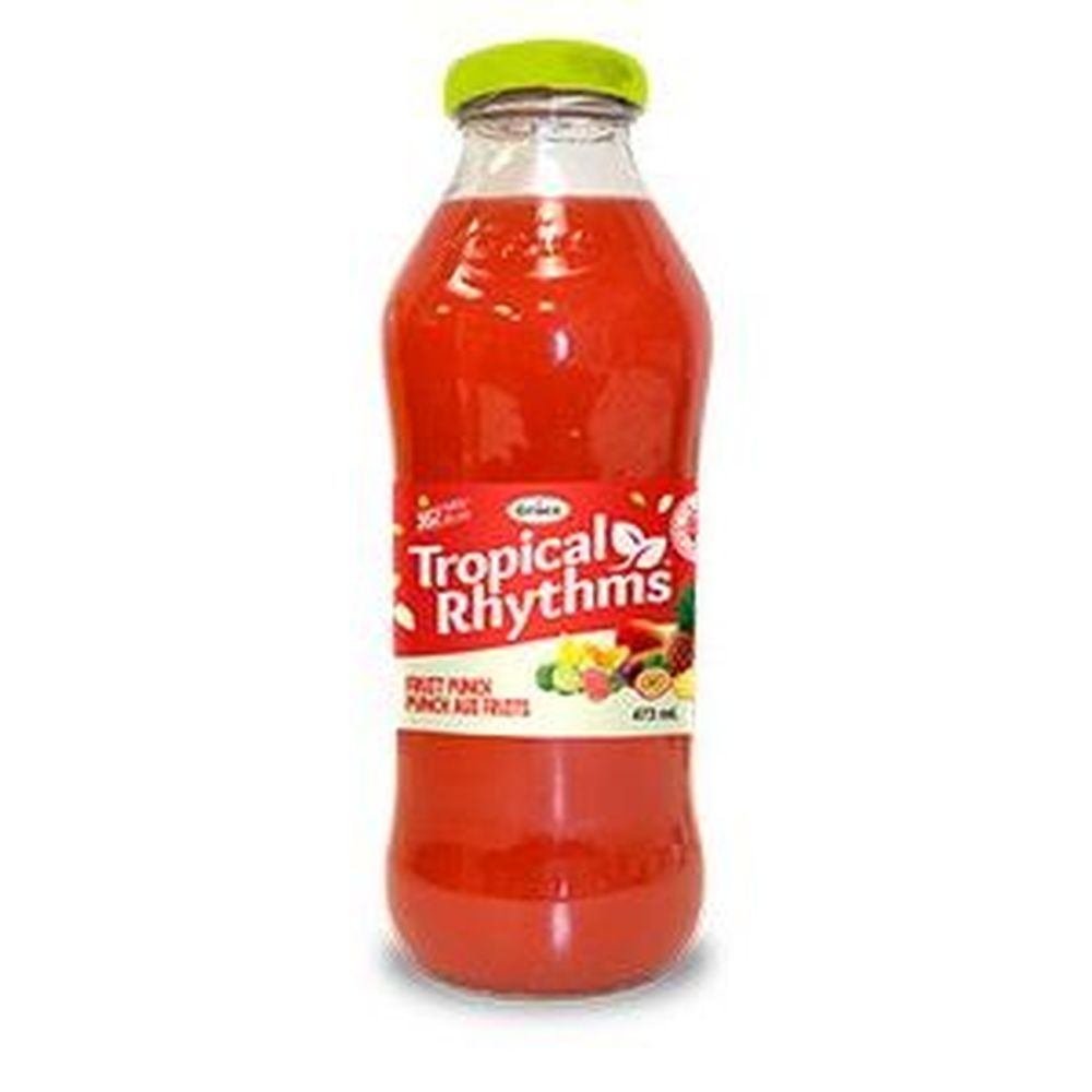 Grace Tropical Rhythms Fruit Punch Juice, 16 Fluid Ounce -- 12 per case