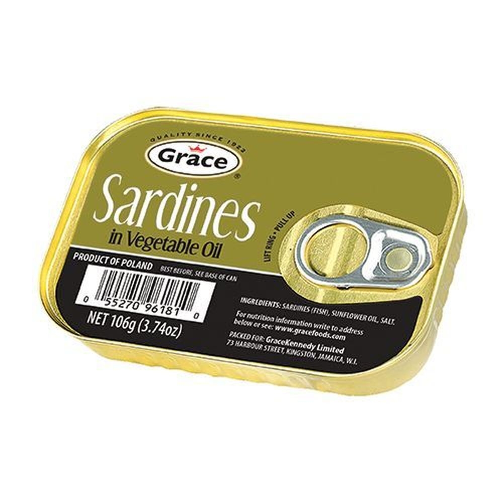 Grace Sardines in Vegetable Oil, 3.74 Ounce -- 50 per case