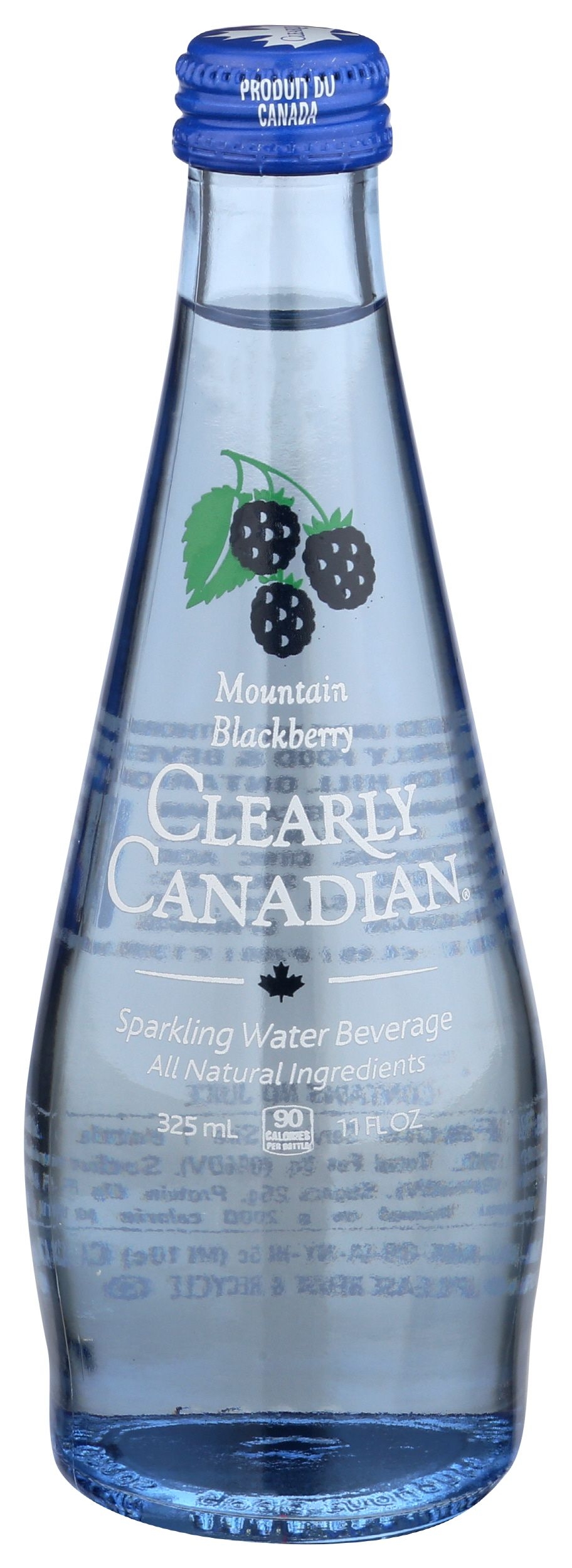 Clearly Canadian Mountain Blackberry Sparkling Water, 11 Fluid Ounce -- 12 per case