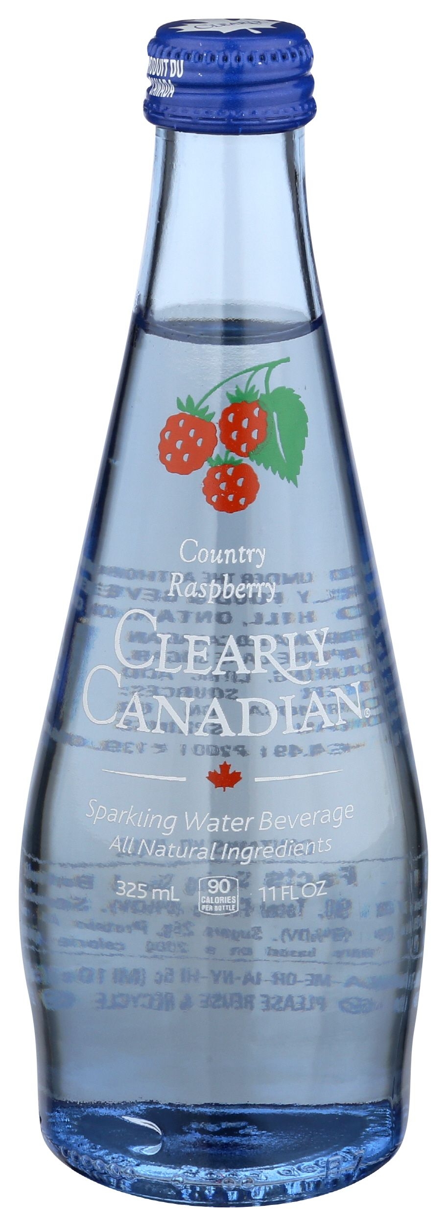Clearly Canadian Country Raspberry Sparkling Water, 11 Fluid Ounce -- 12 per case