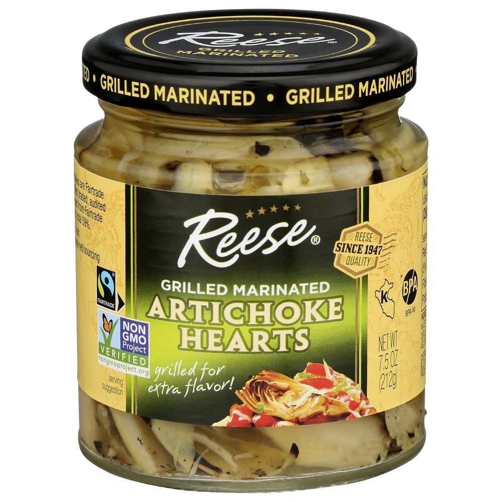 Reese Grilled Marinated Artichoke Hearts, 7.5 Ounce -- 12 per case