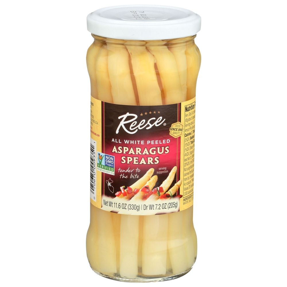Reese All White Peeled Asparagus Spears, 11.6 Ounce -- 6 per case