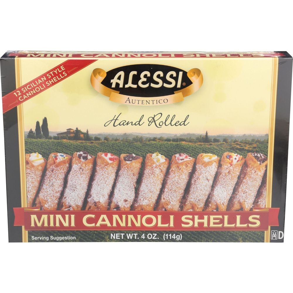 Alessi Mini Cannoli Shells, 4 Ounce -- 12 per case