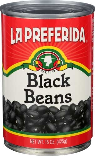 La Preferida Canned Black Bean, 15 Ounce -- 12 per case