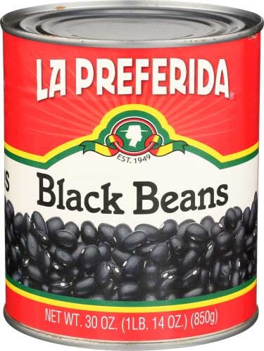 La Preferida Black Beans, 30 Ounce -- 12 per case