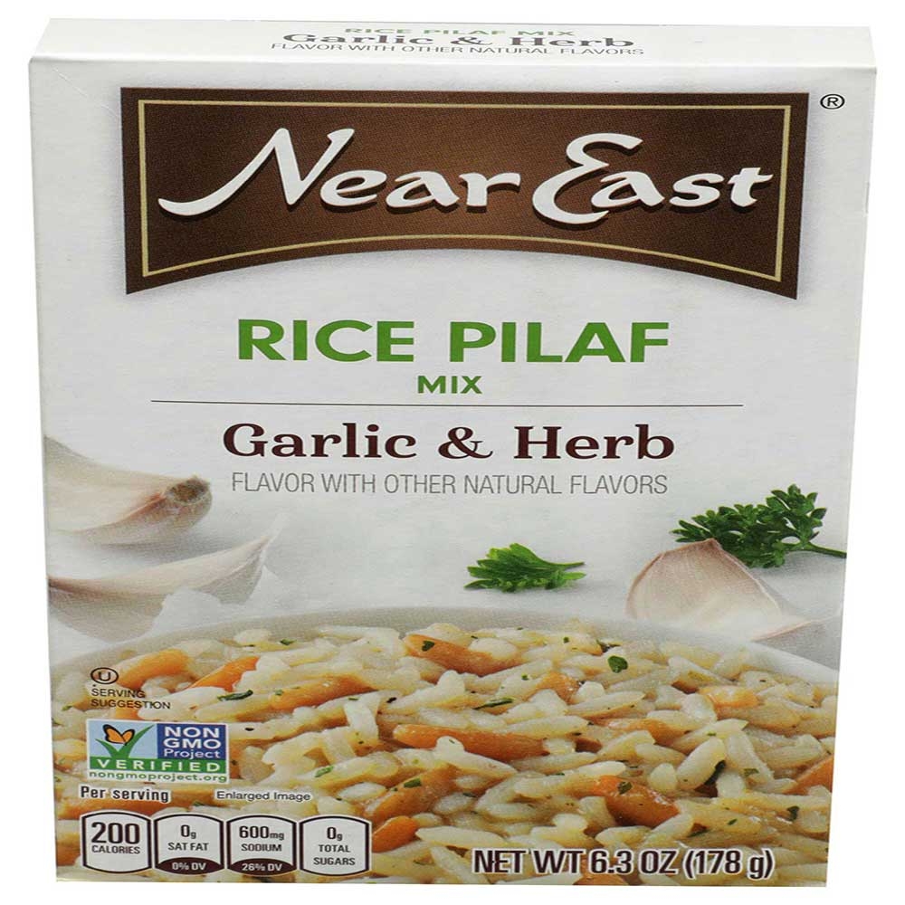 Near East Garlic and Herb Rice Pilaf Mix, 6.3 Ounce -- 12 per case
