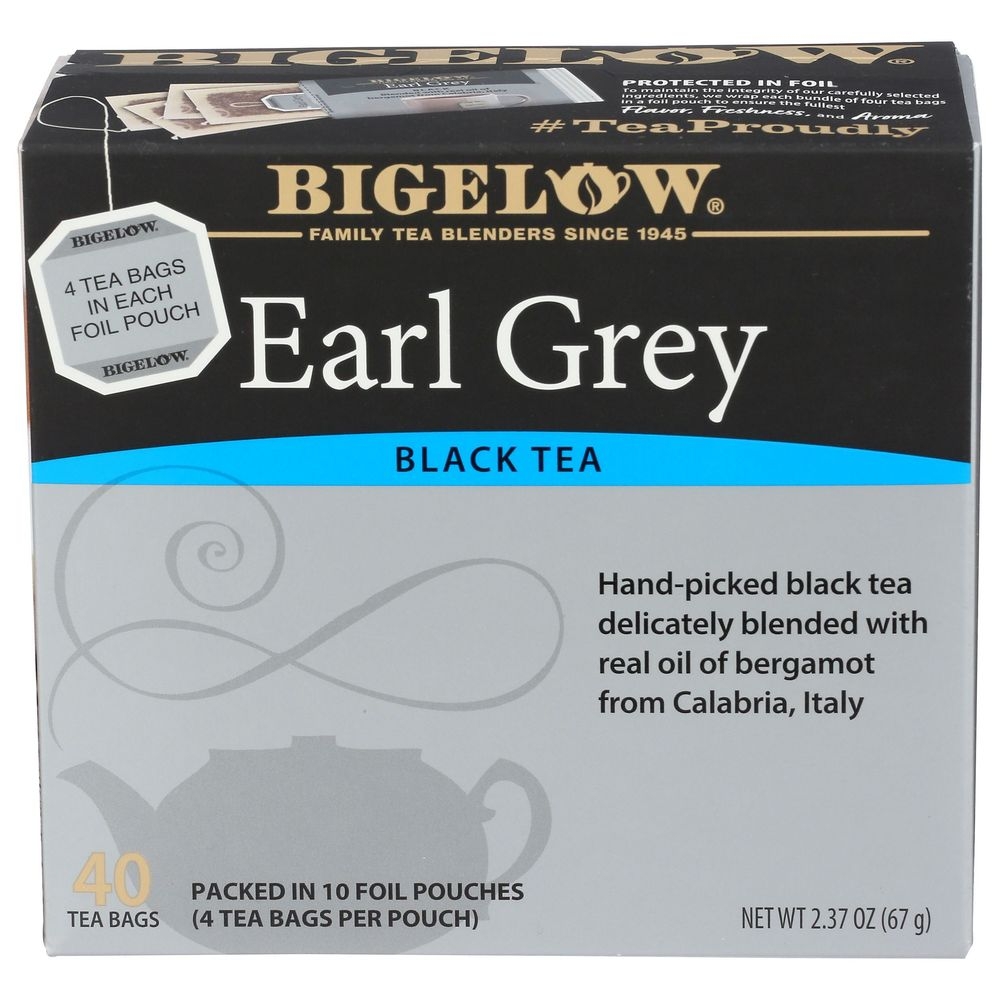 Bigelow Earl Grey Black Tea Bag, 2.37 Ounce -- 6 per case
