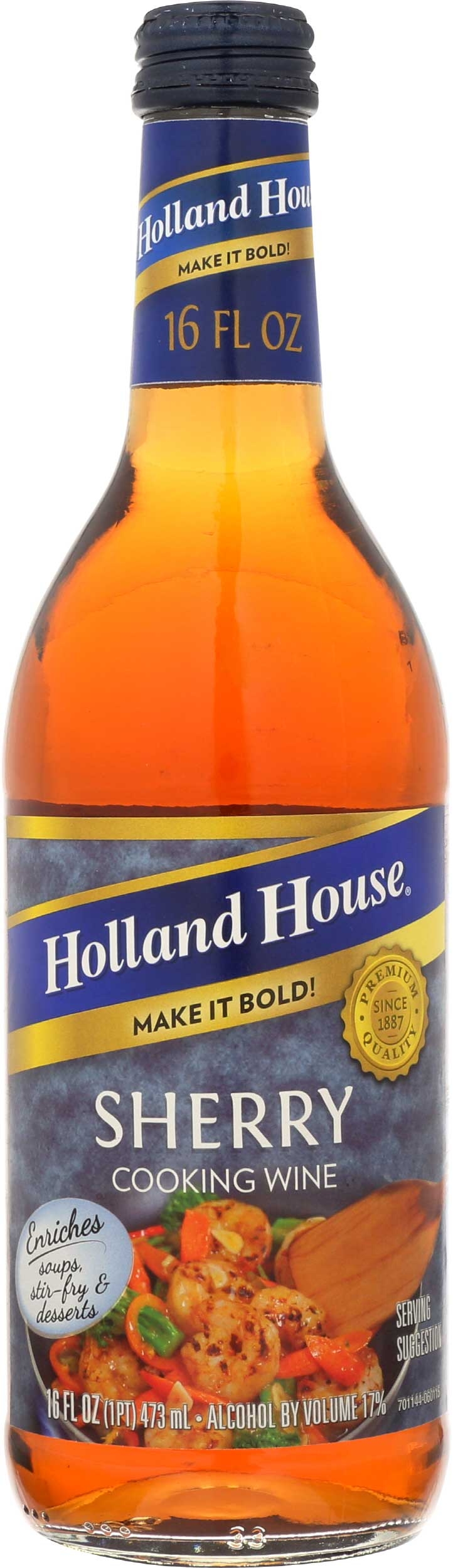 Holland House Sherry Cooking Wine, 16 Ounce -- 6 per case