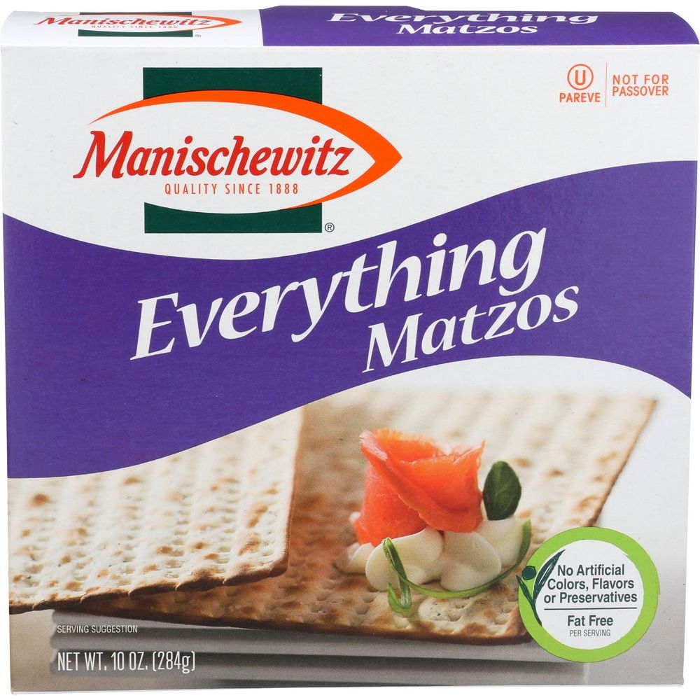 Manischewitz Everything Matzo, 10 Ounce -- 12 per case