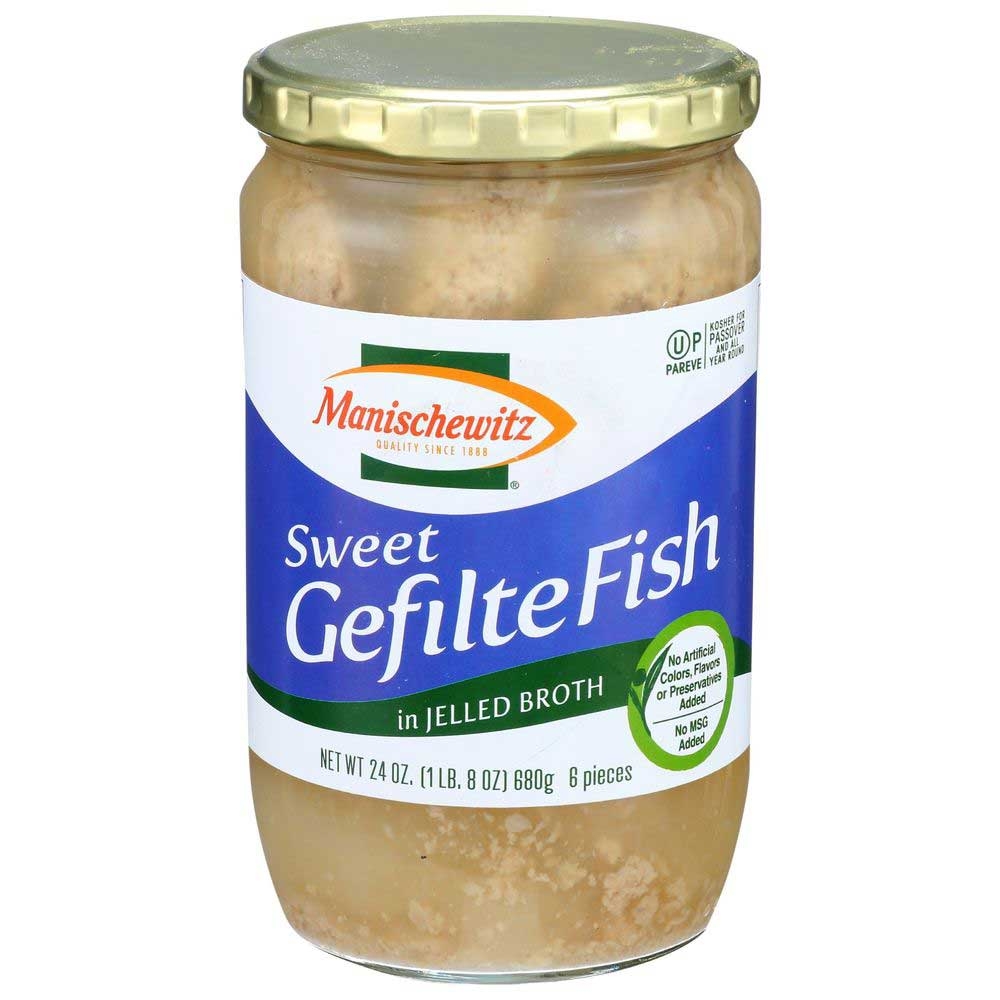 Manischewitz Sweet Gefilte Fish, 24 Ounce -- 12 per case