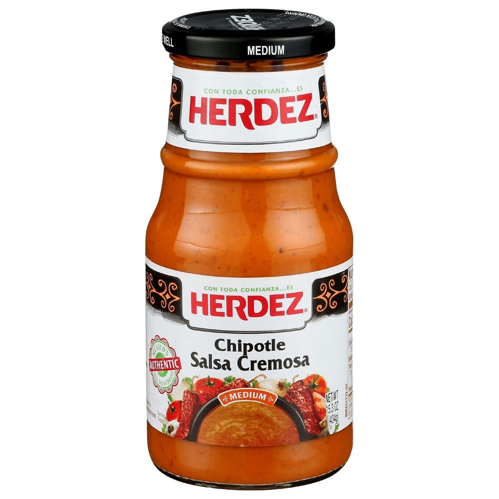 Herdez Medium Chipotle Salsa Cremosa, 15.3 Ounce -- 6 per case