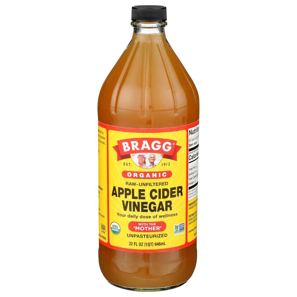 Bragg Organic Raw Apple Cider Vinegar, 32 Ounce -- 12 per case.