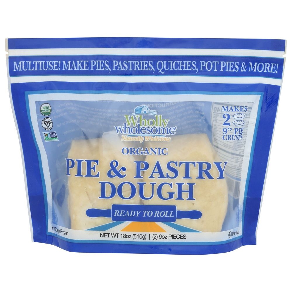 Wholly Wholesome Organic Pie Pastry Dough, 18 Ounce -- 6 per case