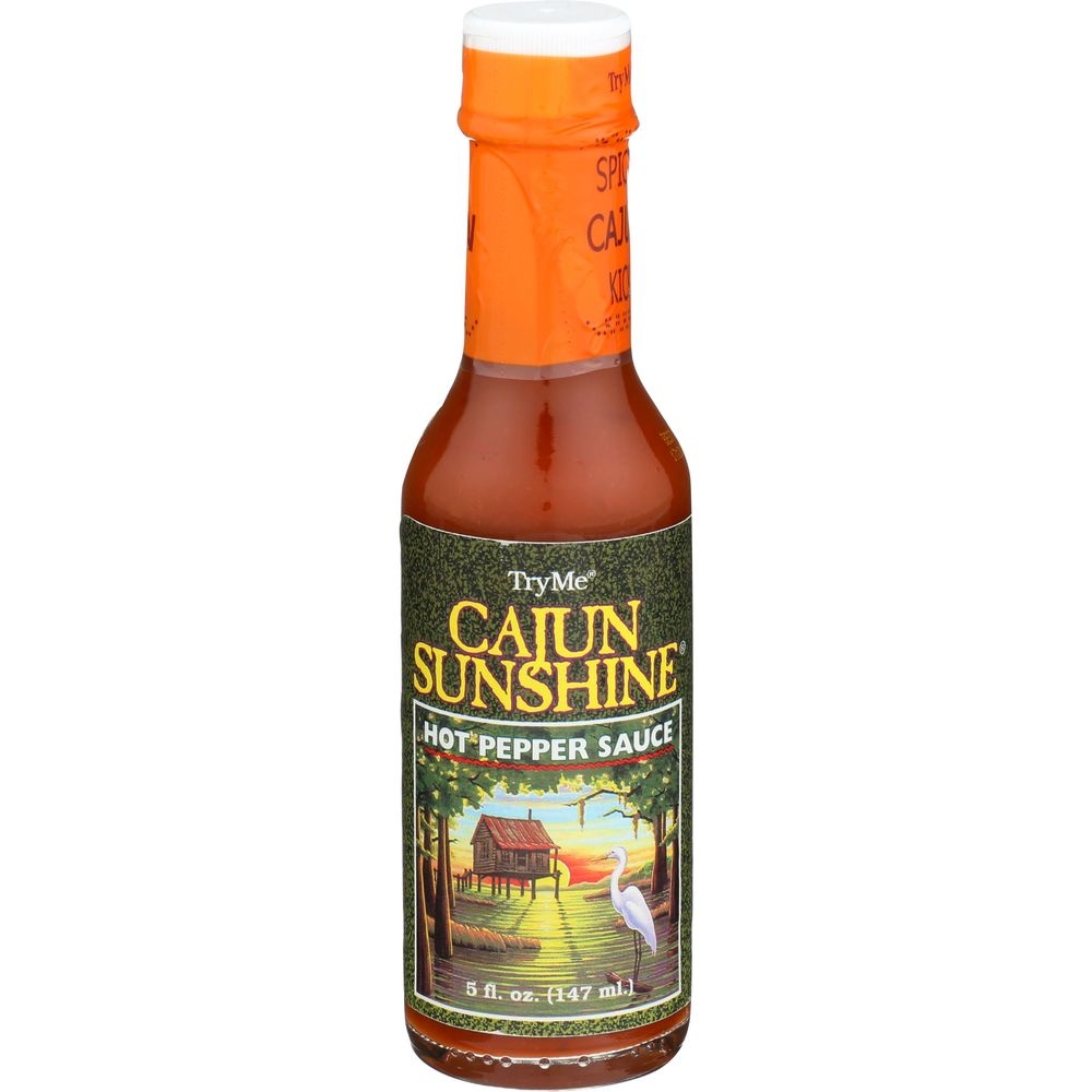 Try Me Cajun Sunshine Hot Pepper Sauce, 5 Ounce -- 6 per case