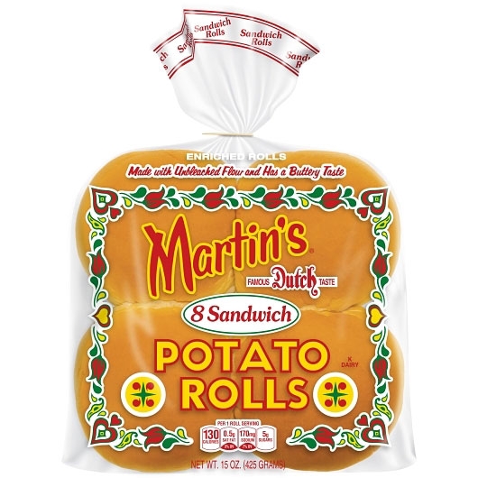 Martins Instant Sandwich Potato Roll -- 72 per case