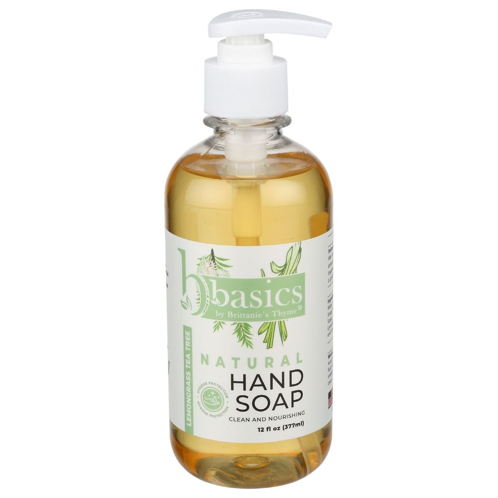 Brittanies Thyme Basics Lemongrass Tea Tree Hand Soap, 12 Fluid Ounce