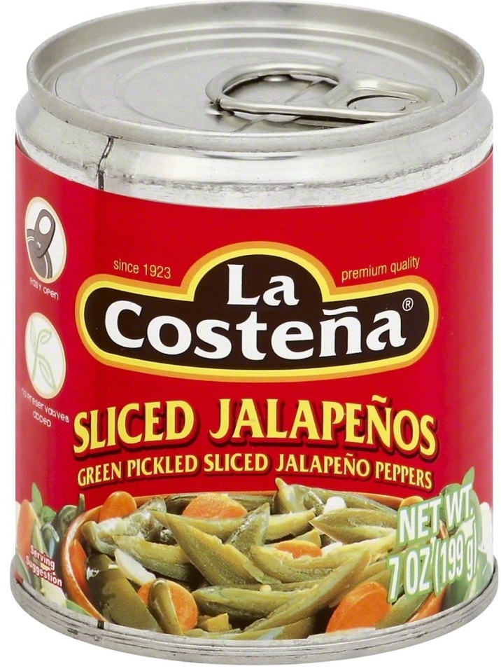 La Costena Green Pickled Sliced Jalapeno Peppers, 7 Ounce -- 24 per case