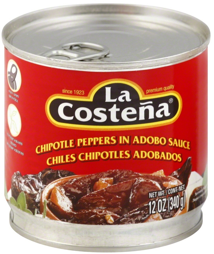 La Costena Chipotle Peppers in Adobo Sauce, 12 Ounce -- 12 per case