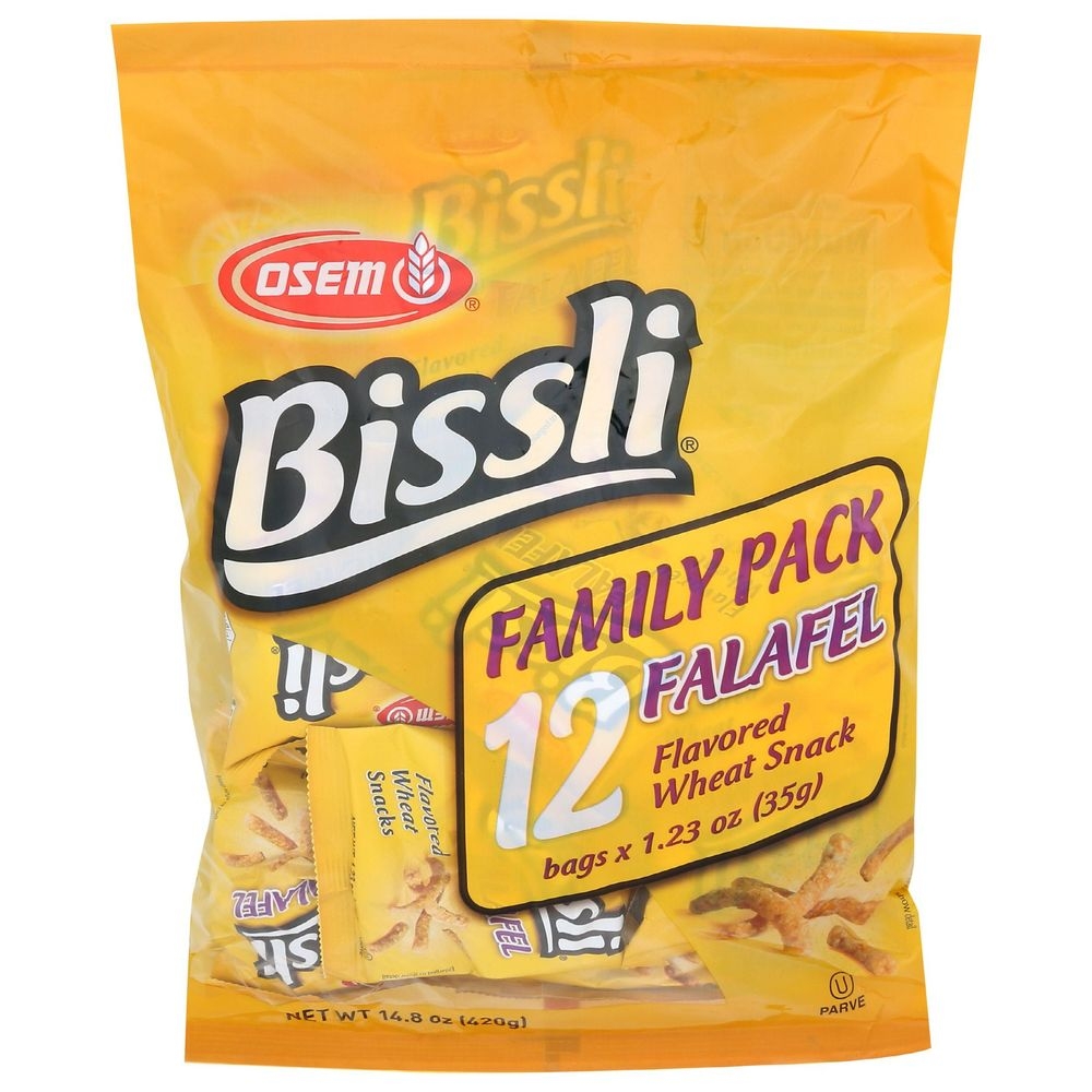 Osem Bissli Falafel Flavored Wheat Snack - Family Pack, 14.8 Ounce -- 4 per case