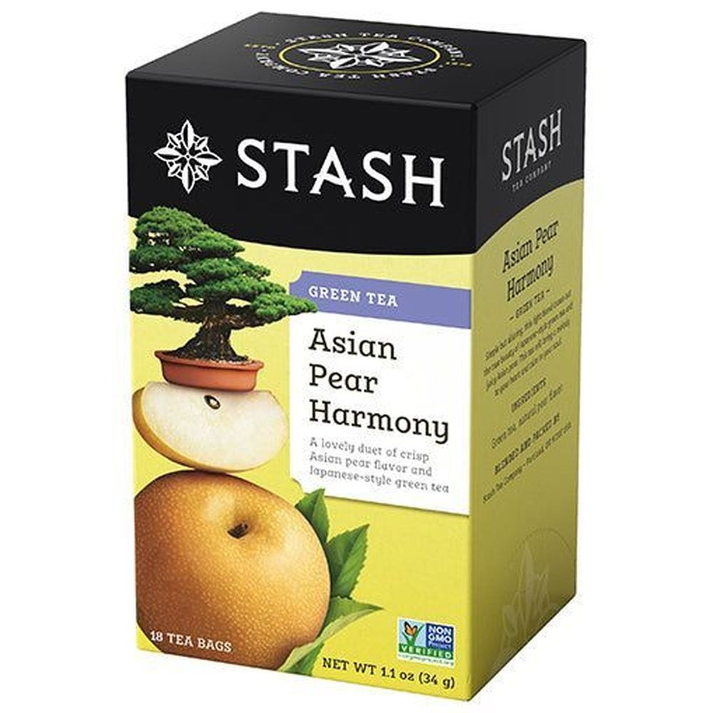 Stash Asian Pear Harmony Green Tea, 18 tea bags -- 6 per case