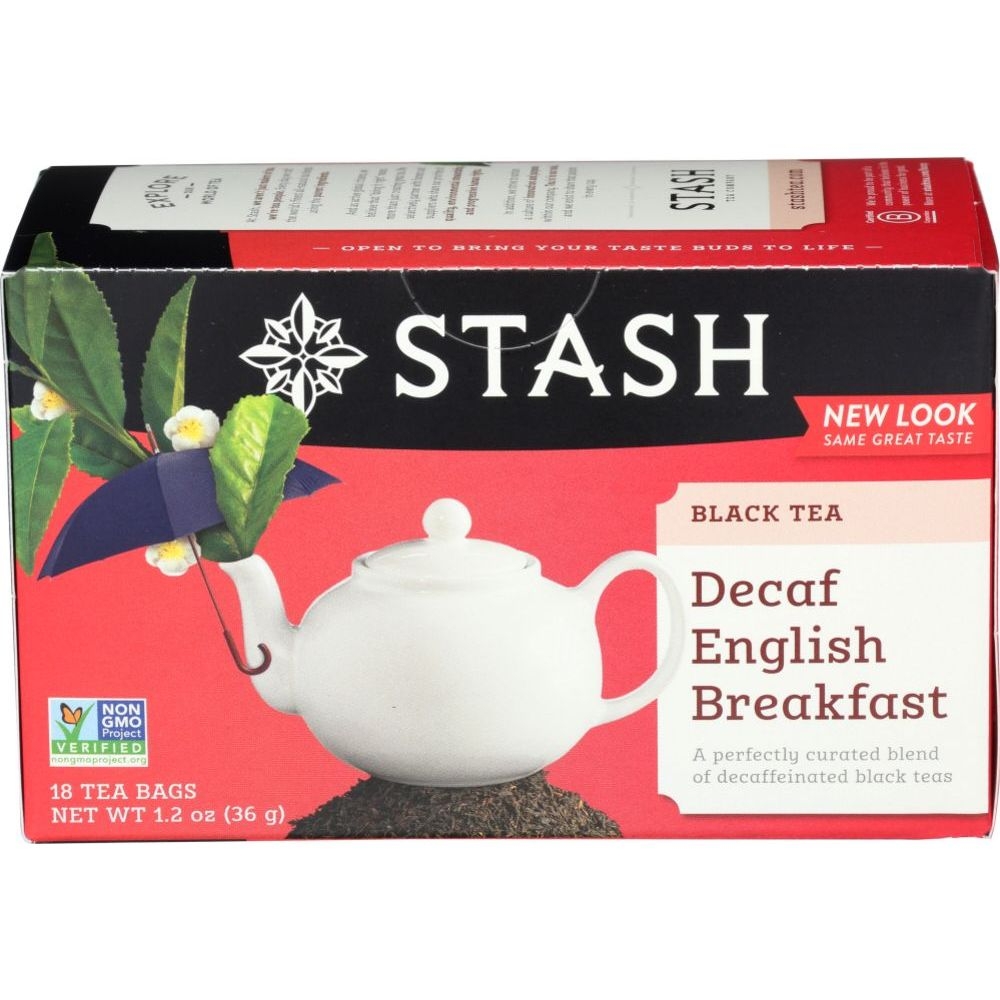 Stash Decaf English Breakfast Tea, 18 tea bags -- 6 per case
