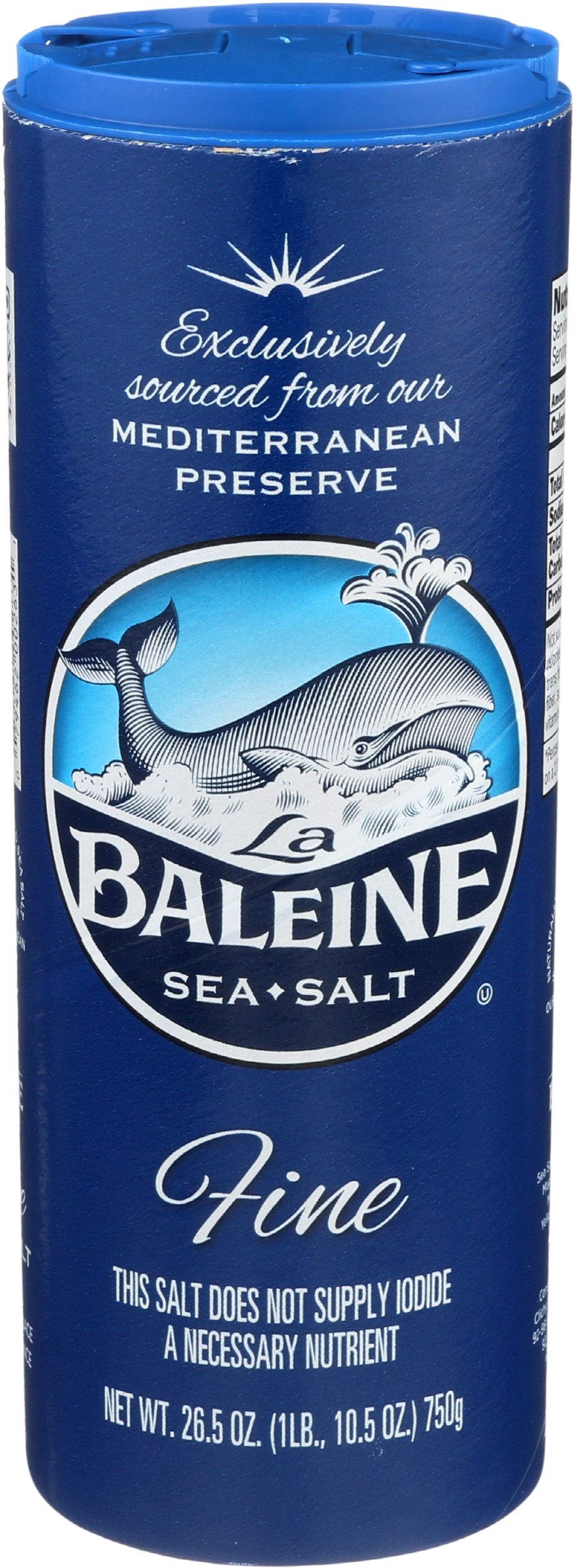 La Baleine Fine Sea Salt, 26.5 Ounce -- 12 per case