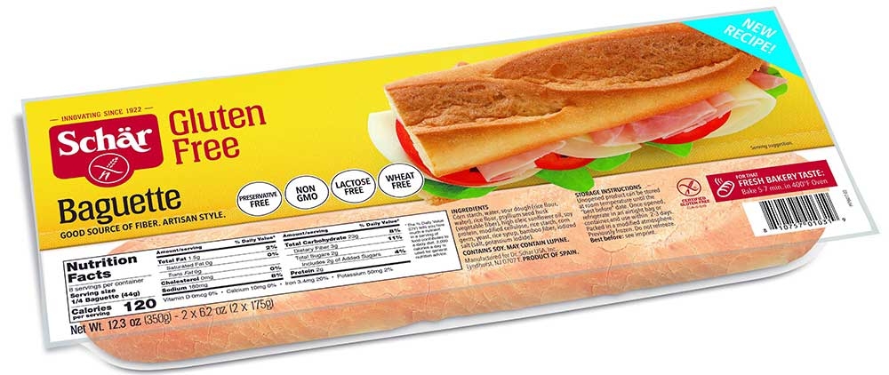 Schar Gluten Free Baguette, 12.3 Ounce -- 6 per case