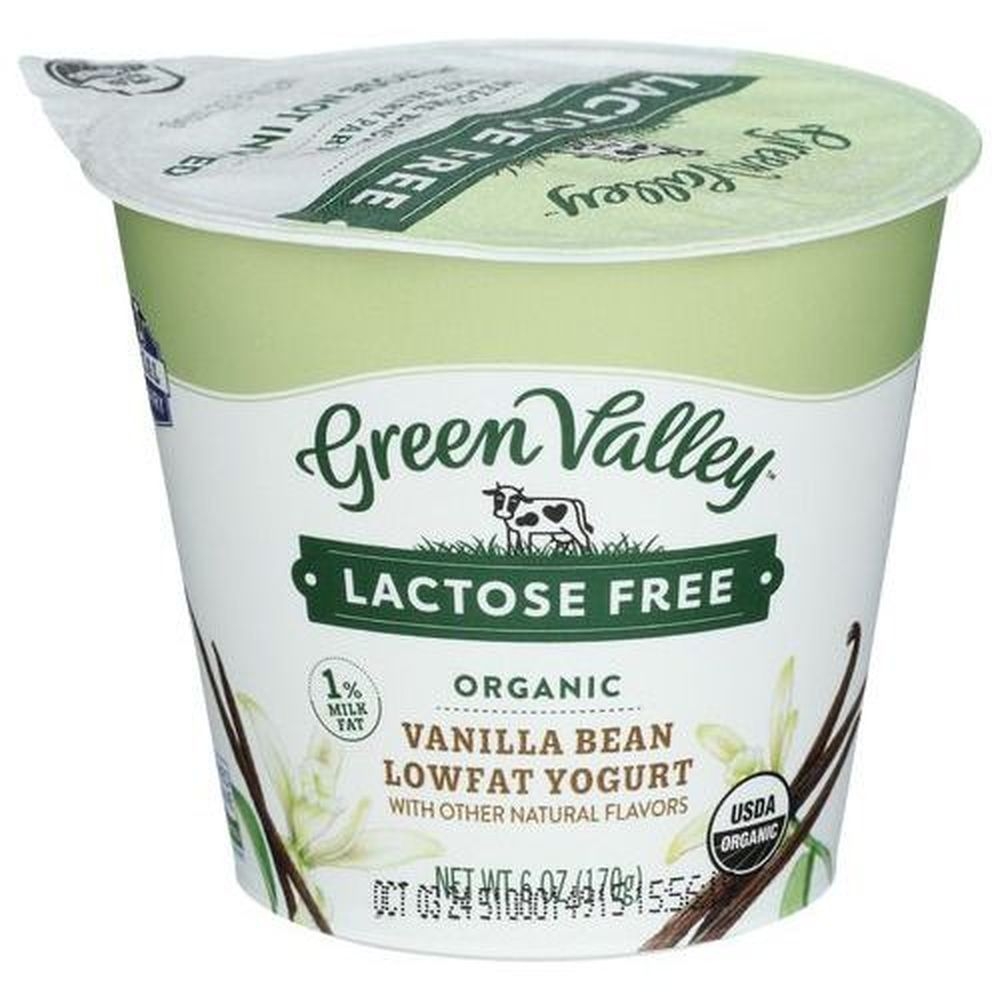 Green Valley Lactose Free Vanilla Bean Lowfat Yogurt, 6 Fluid Ounce -- 12 per case