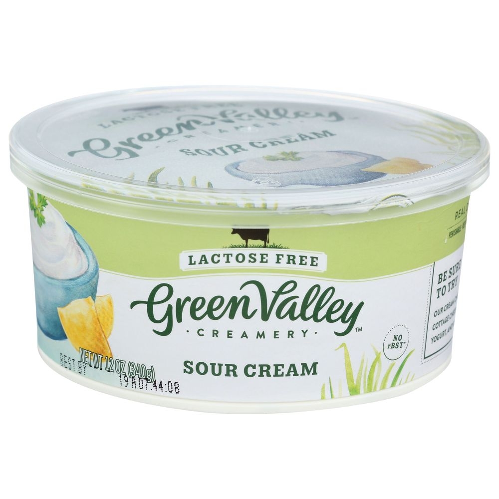 Green Valley Creamery Lactose Free Sour Cream, 12 Ounce -- 6 per case
