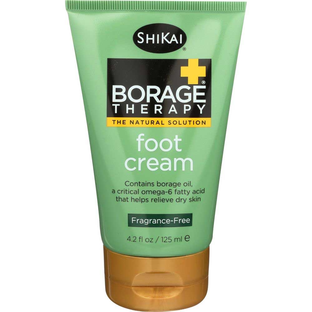 Shikai Borage Therapy Fragrance Free Foot Cream, 4.2 Ounce -- 3 per case