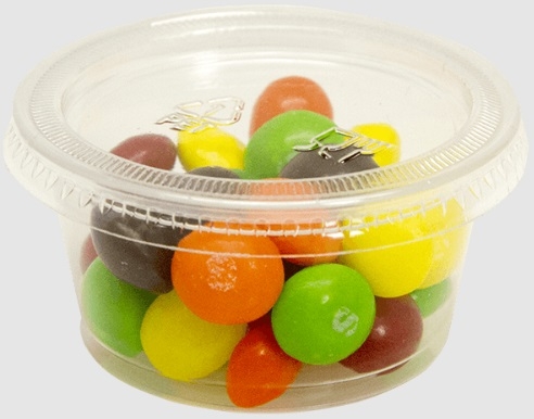 Empress Clear Plastic Portion Cup, 4 Ounce - 50 count per pack -- 50 packs per case