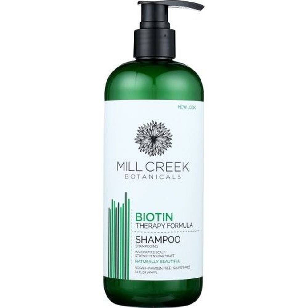 Mill Creek Botanicals Biotin Therapy Formula Shampoo, 14 Ounce -- 3 per case