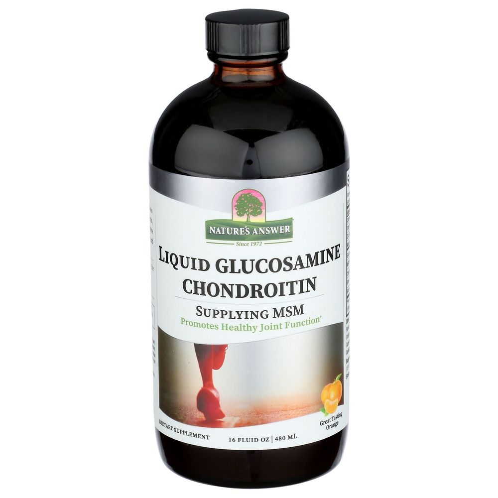 Natures Answer Glucosamine and Chondroitin Liquid, 16 Ounce
