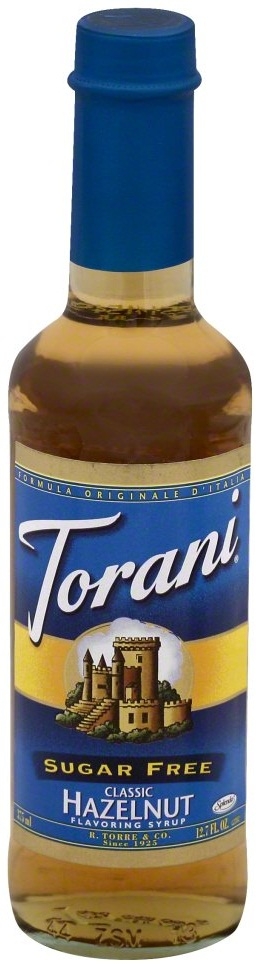 Torani Sugar Free Classic Hazelnut Flavoring Syrup, 12.7 Fluid Ounce -- 4 per case