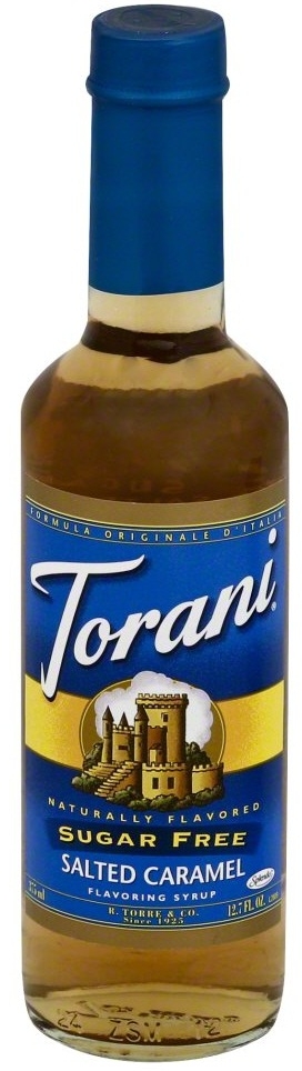 Torani Sugar Free Salted Caramel Flavoring Syrup, 12.7 Ounce -- 4 per case